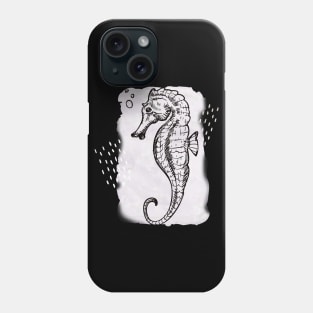 Zen Seahorse Watercolor Sea Horse Phone Case