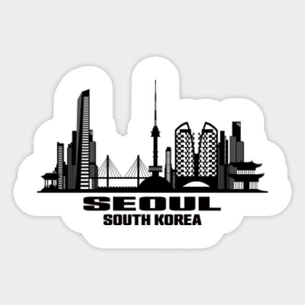Seoul South Korea Skyline Seoul Sticker Teepublic Try to search more transparent images related to skyline png |. teepublic