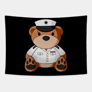 Marine Teddy Bear Tapestry