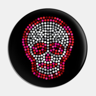 Skull big Sequins Pin