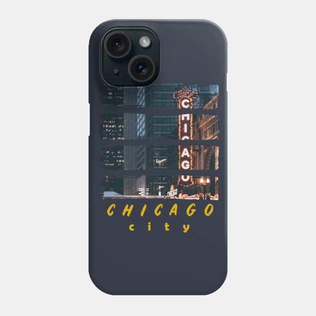 Chicago Night Phone Case by DoyDrCreative