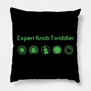 Expert Knob Twiddler (Green) Pillow