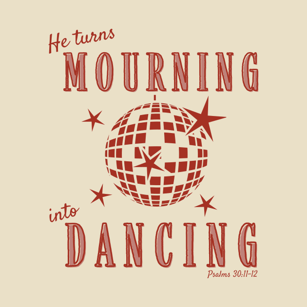 Christian Mourning into Dancing Retro Disco Design by bbreidenbach