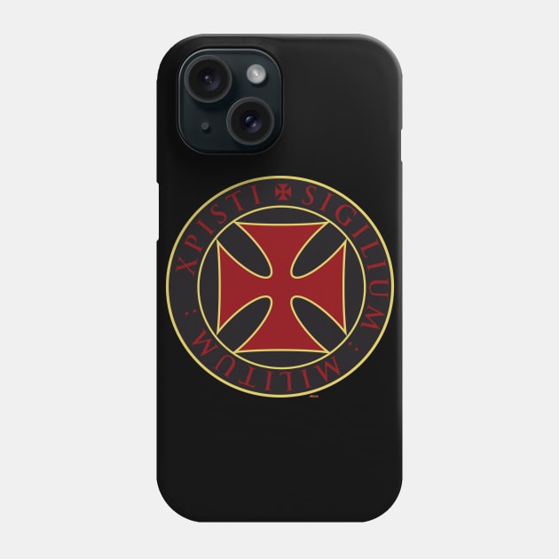 Templar cross 3 Phone Case by eltronco