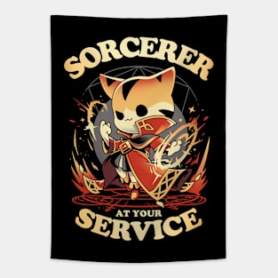 Sorcerer's Call - Cat Gamer Tapestry