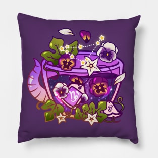 Capricorn Zodiac Teacup Pillow