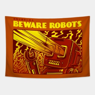 Beware of Robots Tapestry