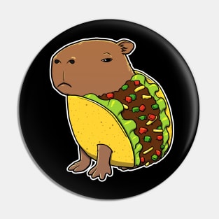 Capybara Taco Costume Pin