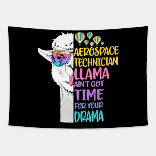 Aerospace Technician Llama Tapestry