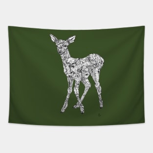 Leafy Deer Tapestry