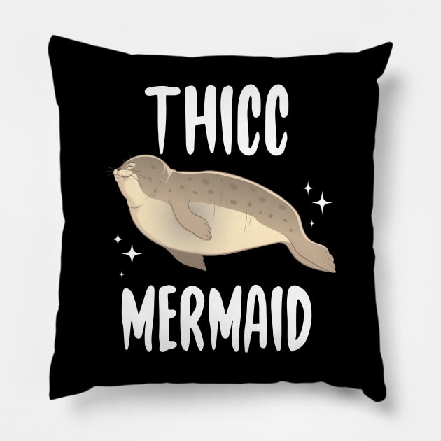 Thicc Mermaid Pillow by Eugenex