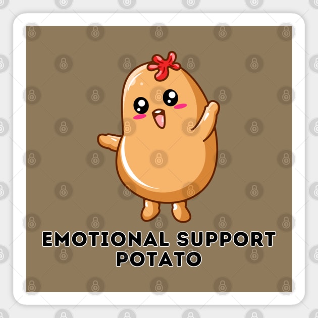 Emotional Support Potato #1 Magnet by a-lazybee