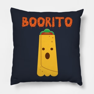 Funny Halloween Burrito Taco Ghost Food Pun Pillow