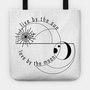 Sun Moon Romantic Love Live Lifestyle Classic Gift Happiness Geometric Symmetric Circles Valentine Partner Adventure Freedom Romance Lover Tote