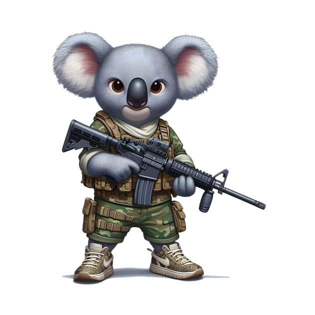 Tactical Koala by Rawlifegraphic