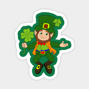 Leprechaun I'm a wee bit Irish gift Idea  st patricks day Magnet