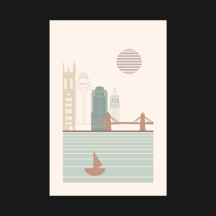 Cincinnati, OH, United States, travel poster - 02 style T-Shirt