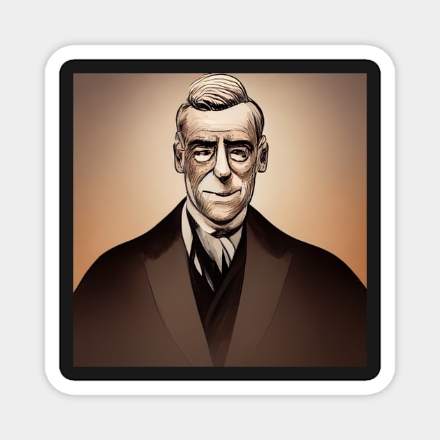 Woodrow Wilson | Comics style Magnet by ComicsFactory