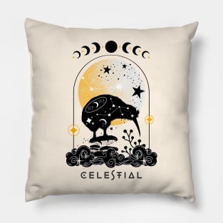 Celestial spirit animal Kiwi Pillow