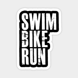 Swim Bike Run Magnet