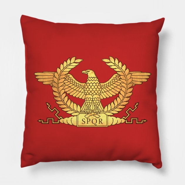 Roman Ancient Eagle Pillow by AtlanteanArts