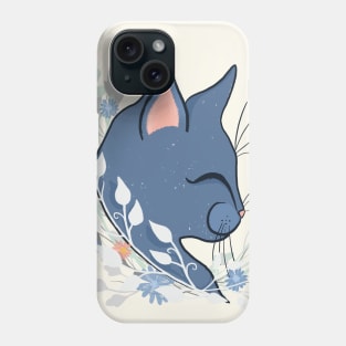 Happy Cat In The Springtime Garden Phone Case