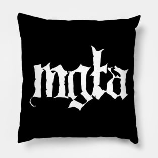 Mgla Logo | Black Metal Pillow