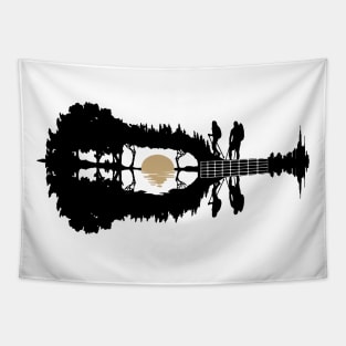 Guitar Mountains Tapestry