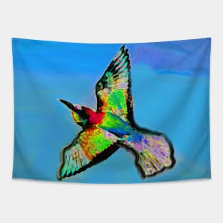 Colorful Flying Bird Tapestry