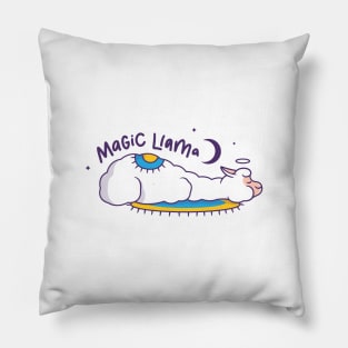 Cute Llama Sleeping Magic Llama Pillow