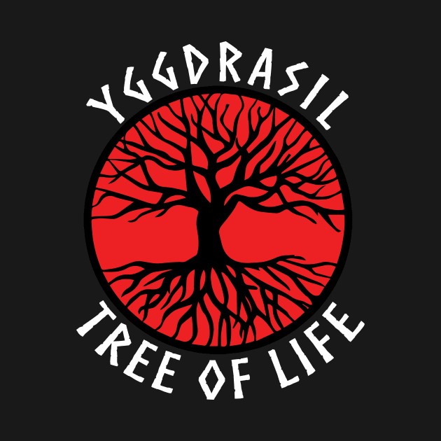 tree of life Yggdrasil Red Valhalla Vikings by vikki182@hotmail.co.uk