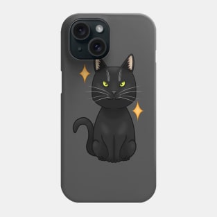 Black cat Phone Case