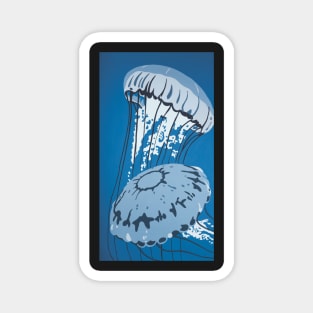 Jellyfish DEEP BLUE SEA Magnet