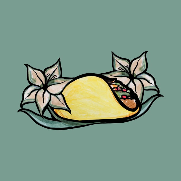 Elegant Taco With Flowers A La Carte by bubbsnugg