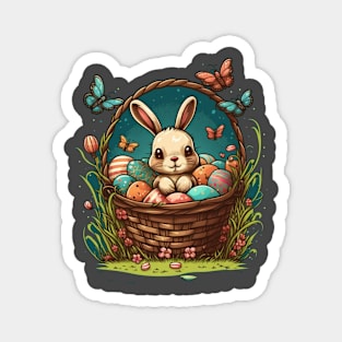 Cute Easter Bunny Easter Egg Men Women Kids Magnet