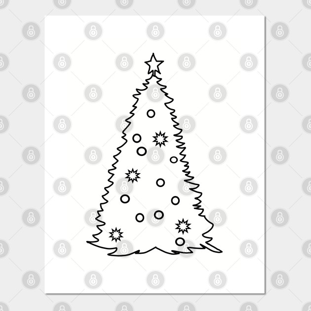 Christmas Tree Outline Christmas Posters And Art Prints Teepublic Click on the bell image to. usd