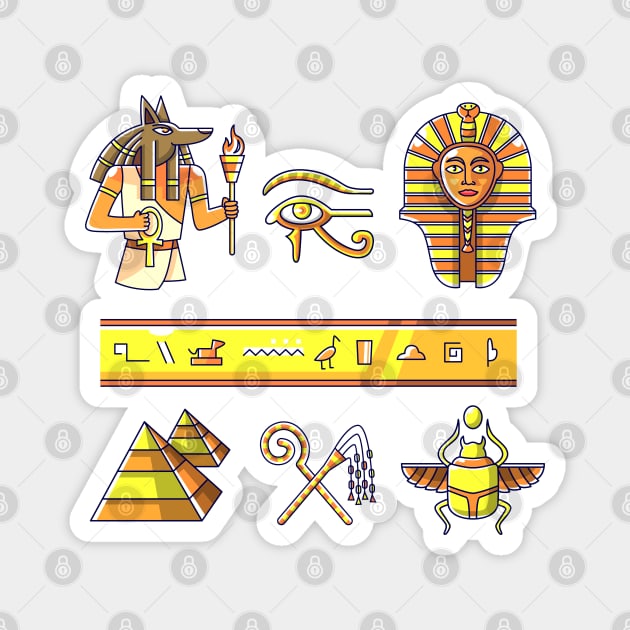 Egyptian Symbol Magnet by Mako Design 