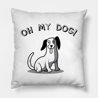 cute cartoon beagle dog Pillow