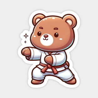 Cute Kungfu Bear Magnet