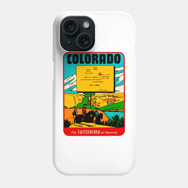 Vintage Colorado Decal Phone Case by zsonn