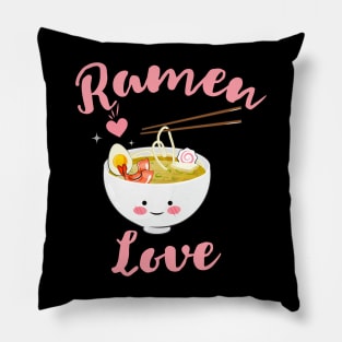Cute Pink Ramen Lover Pillow