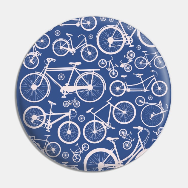 Bicycles Illustration // Bike Lover Cycling Enthusiast Pin by SLAG_Creative