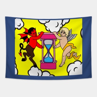 Fight Angel Devil Good Against Evil Tapestry