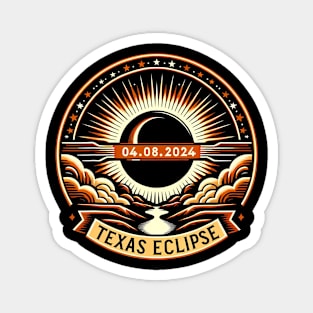 Texas Eclipse April 8 2024 04.08.2024 Texas Solar Eclipse Magnet