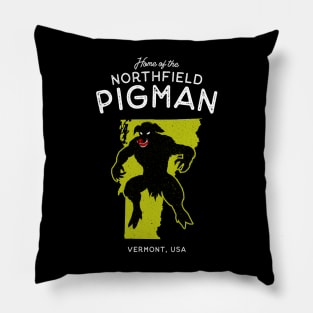 Home of the Northfield Pigman - Vermont USA Cryptid Pillow