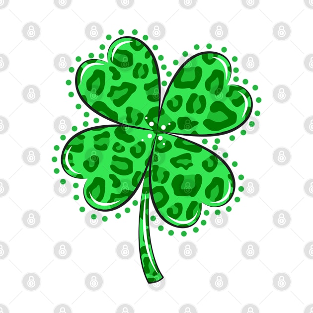 Green Leopard Shamrock by lunamoonart