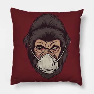 Social Distancing Gorilla Zoo Club Pillow