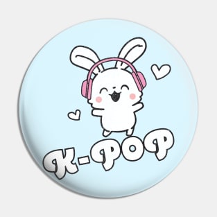 K-Pop Cute Kawaii Bunny Pin