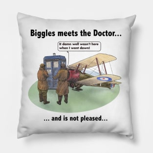 Biggles Meets the Doctor Pillow