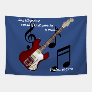 Psalms 105 Guitar Tapestry